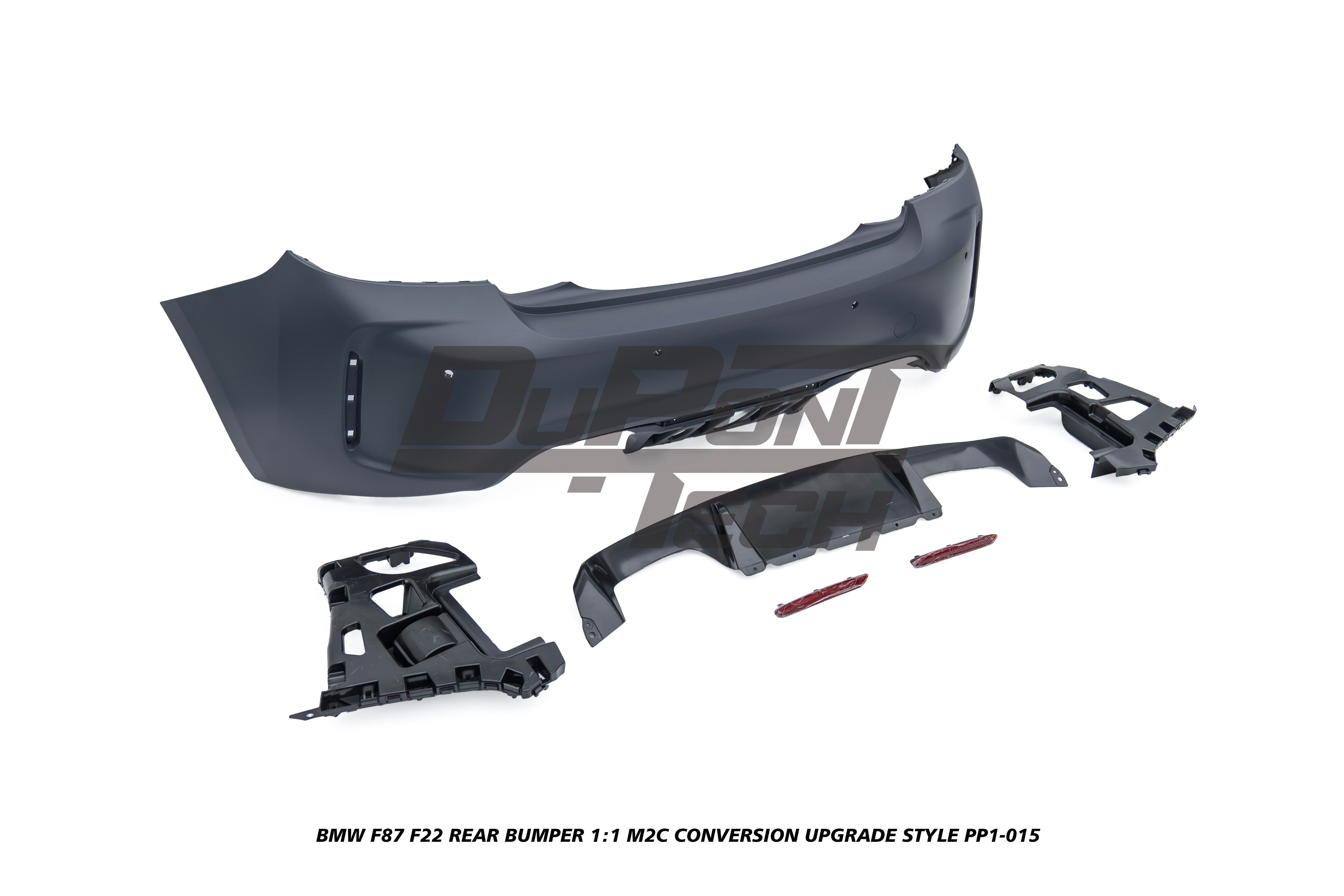 BMW M2/M2C F87 2016 2017 2018 2019 2020 2021 & 2 Series M240i M235i 230i 228i F22 2014 2015 2016 2017 2018 2019 2020 2021 with Aftermarket Parts - 1:1 M2C Conversion Upgrade Style Rear Bumper PP Polypropylene from DuPont Tech