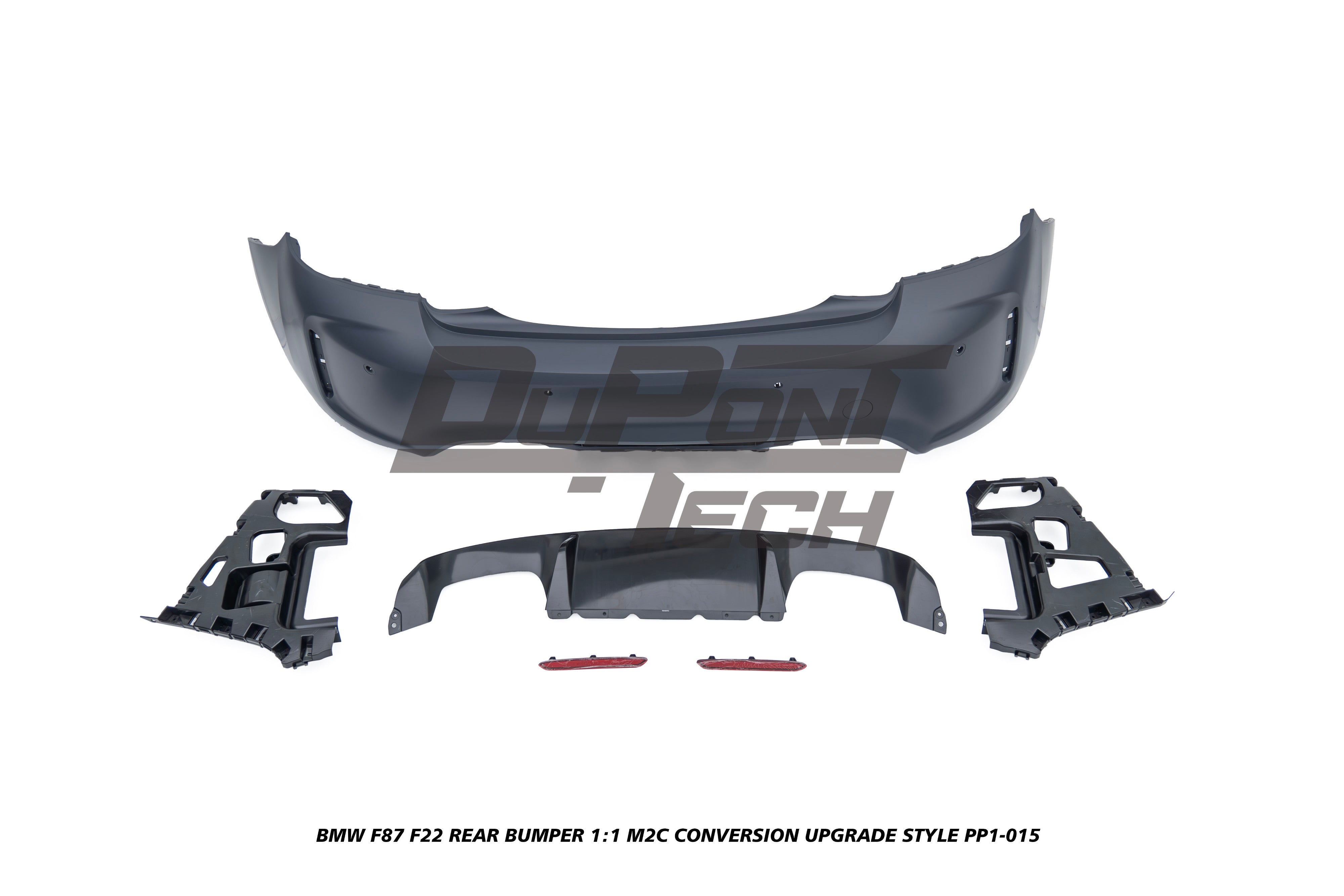 BMW M2/M2C F87 2016 2017 2018 2019 2020 2021 & 2 Series M240i M235i 230i 228i F22 2014 2015 2016 2017 2018 2019 2020 2021 with Aftermarket Parts - 1:1 M2C Conversion Upgrade Style Rear Bumper PP Polypropylene from DuPont Tech