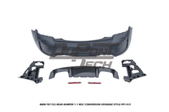 BMW M2/M2C F87 2016 2017 2018 2019 2020 2021 & 2 Series M240i M235i 230i 228i F22 2014 2015 2016 2017 2018 2019 2020 2021 with Aftermarket Parts - 1:1 M2C Conversion Upgrade Style Rear Bumper PP Polypropylene from DuPont Tech