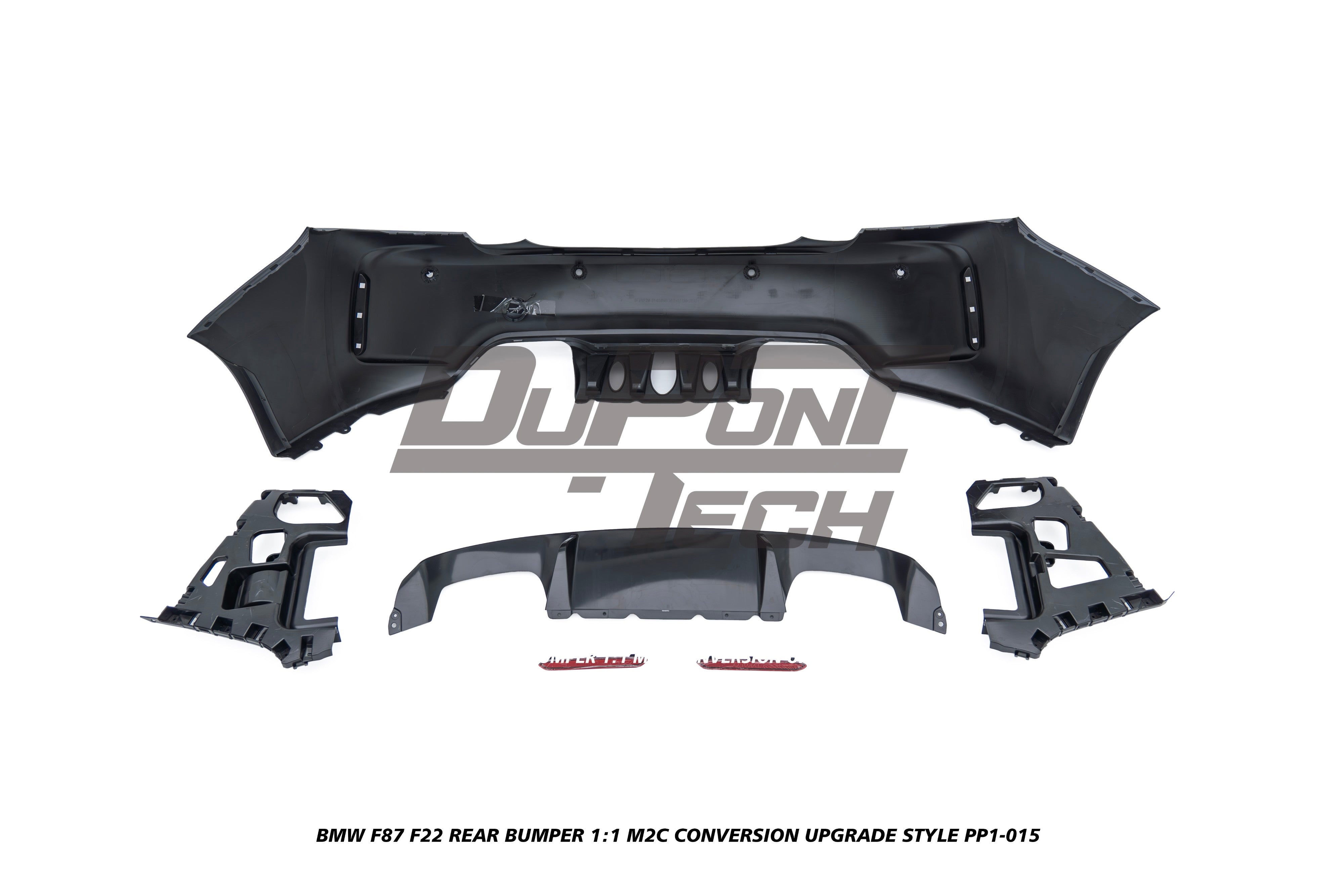 BMW M2/M2C F87 2016 2017 2018 2019 2020 2021 & 2 Series M240i M235i 230i 228i F22 2014 2015 2016 2017 2018 2019 2020 2021 with Aftermarket Parts - 1:1 M2C Conversion Upgrade Style Rear Bumper PP Polypropylene from DuPont Tech