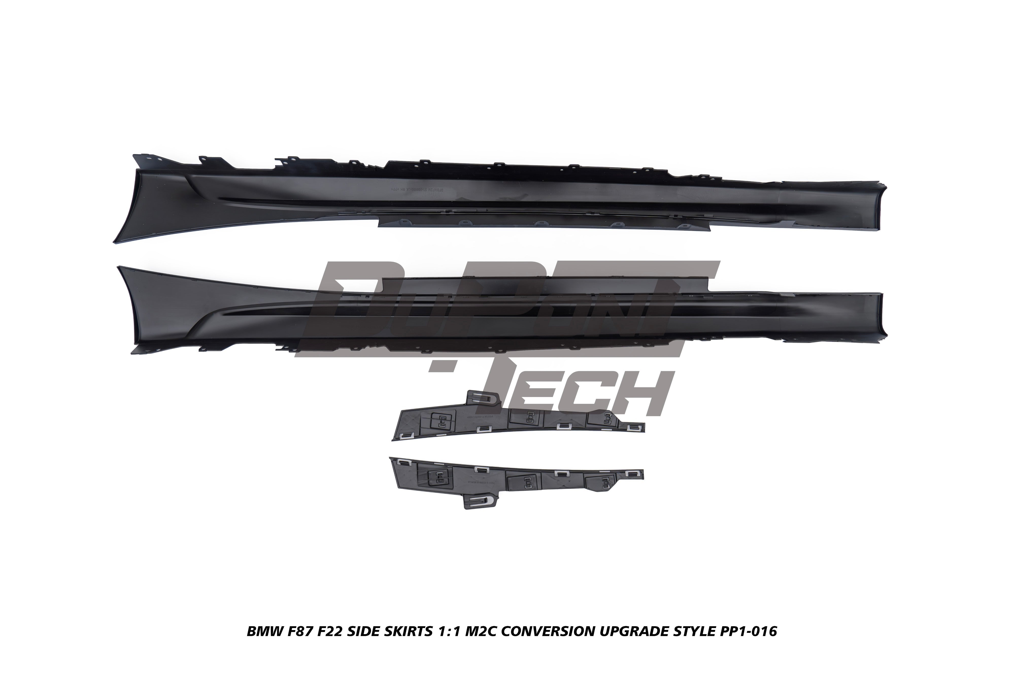 BMW M2/M2C F87 2016 2017 2018 2019 2020 2021 &  2 Series M240i M235i 230i 228i F22 2014 2015 2016 2017 2018 2019 2020 2021 with Aftermarket Parts - 1:1 M2C Conversion Upgrade Style Side Skirts PP Polypropylene from DuPont Tech