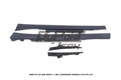 BMW M2/M2C F87 2016 2017 2018 2019 2020 2021 &  2 Series M240i M235i 230i 228i F22 2014 2015 2016 2017 2018 2019 2020 2021 with Aftermarket Parts - 1:1 M2C Conversion Upgrade Style Side Skirts PP Polypropylene from DuPont Tech