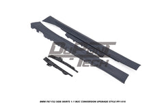 BMW M2/M2C F87 2016 2017 2018 2019 2020 2021 &  2 Series M240i M235i 230i 228i F22 2014 2015 2016 2017 2018 2019 2020 2021 with Aftermarket Parts - 1:1 M2C Conversion Upgrade Style Side Skirts PP Polypropylene from DuPont Tech