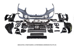 BMW X5 G05 M50i x/s Drive 40i Pre-LCI 2019 2020 2021 2022 2023 with Aftermarket Parts - 1:1 M Performance Conversion Style Front Bumper PP Polypropylene from DuPont Tech