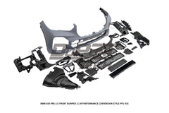 BMW X5 G05 M50i x/s Drive 40i Pre-LCI 2019 2020 2021 2022 2023 with Aftermarket Parts - 1:1 M Performance Conversion Style Front Bumper PP Polypropylene from DuPont Tech