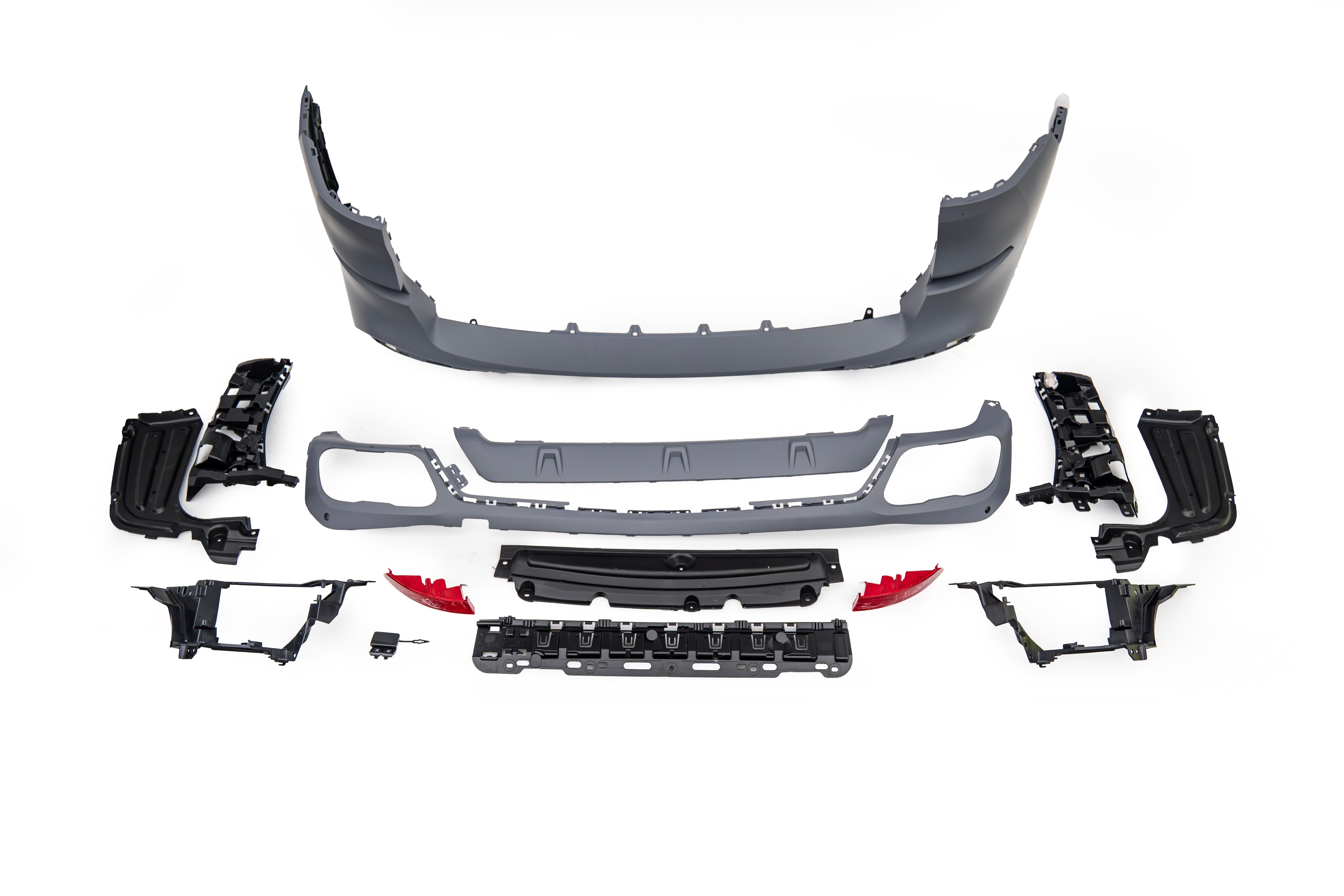 BMW X5 G05 M50i x/s Drive 40i Pre-LCI 2019 2020 2021 2022 2023 with Aftermarket Parts - 1:1 M Performance Conversion Style Rear Bumper PP Polypropylene from DuPont Tech