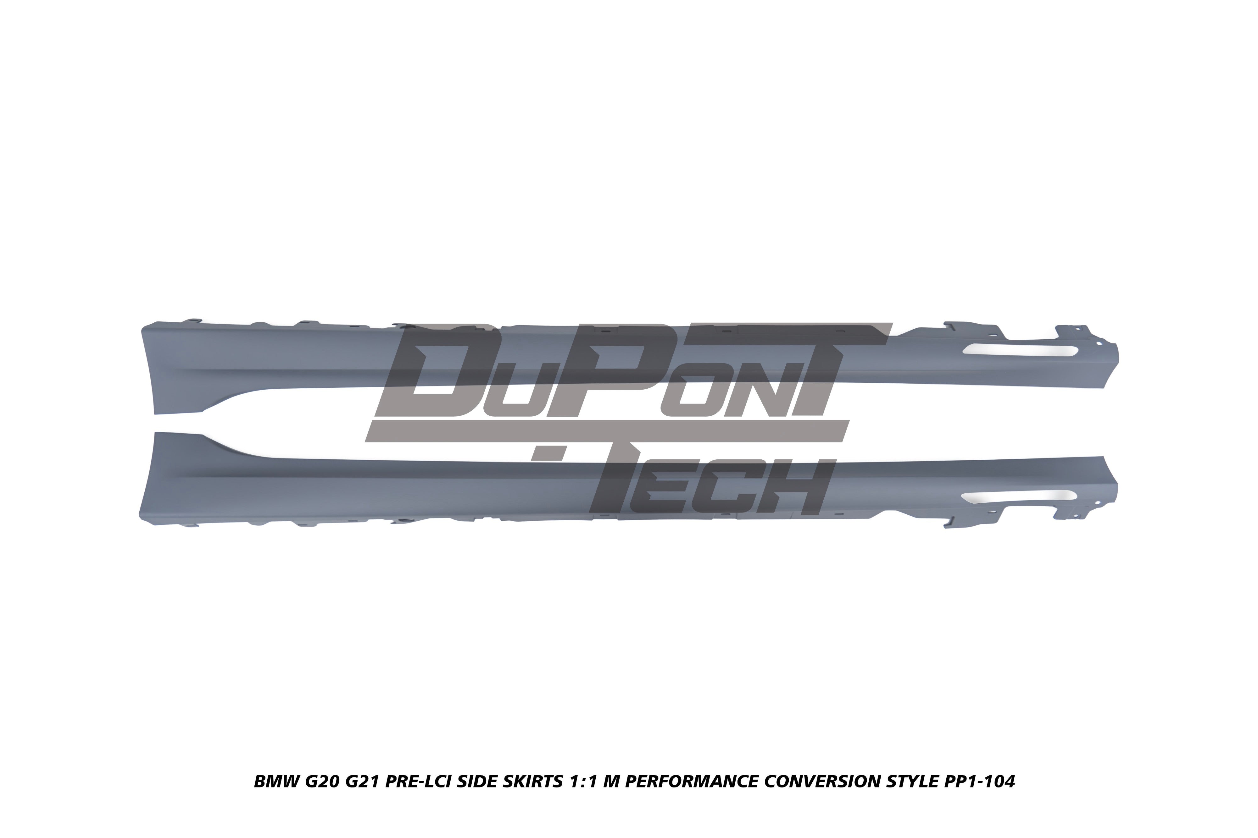 BMW 3 Series M340i 330i 320i G20 G21 Pre-LCI 2019 2020 2021 2022 with Aftermarket Parts - 1:1 M Performance Conversion Style Side Skirts PP Polypropylene from DuPont Tech