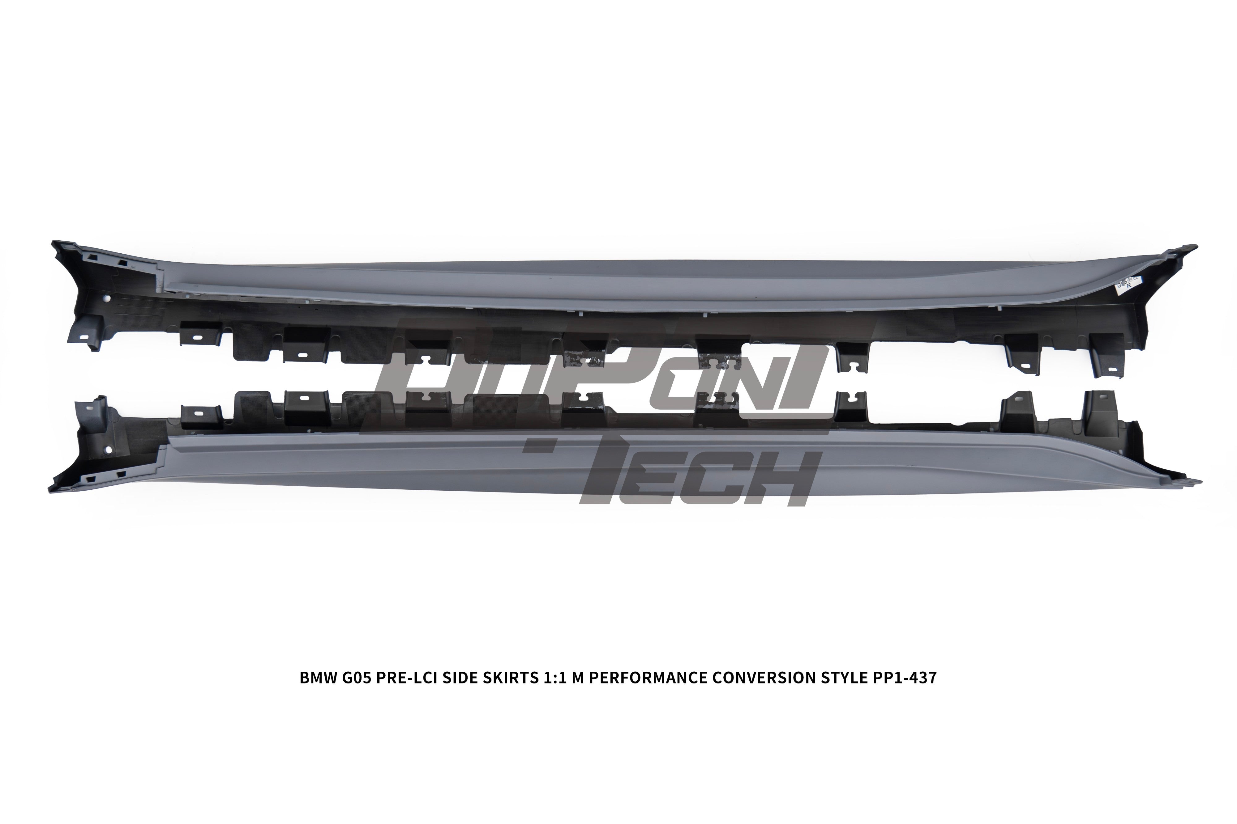 BMW X5 G05 M50i x/s Drive 40i Pre-LCI 2019 2020 2021 2022 2023 with Aftermarket Parts - 1:1 M Performance Conversion Style Side Skirts PP Polypropylene from DuPont Tech