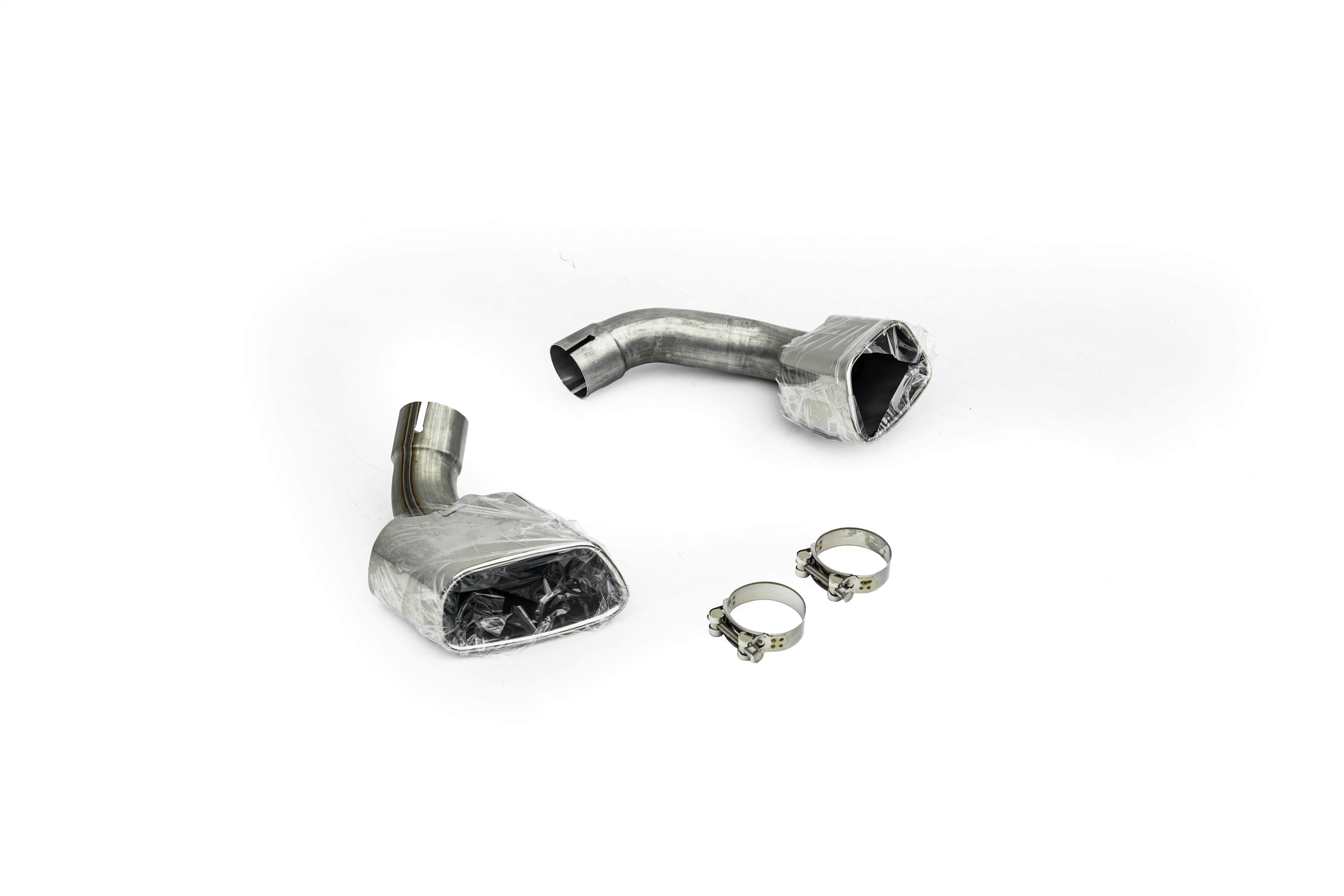 BMW X6 M50d xDrive50i s/xDrive35i xDrive40d xDrive30d F16 (Both Fits Pre-LCI &  LCI) 2015 2016 2017 2018 2019 with Aftermarket Parts - 1:1 M Performance Style Exhaust Tips Stainless Steel from DuPont Tech