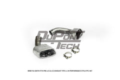 BMW X6 M50d xDrive50i s/xDrive35i xDrive40d xDrive30d F16 (Both Fits Pre-LCI &  LCI) 2015 2016 2017 2018 2019 with Aftermarket Parts - 1:1 M Performance Style Exhaust Tips Stainless Steel from DuPont Tech