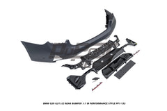 BMW 3 Series M340i 330i 320i G20 G21 LCI 2023-ON with Aftermarket Parts - 1:1 M Performance Style Rear Bumper PP Polypropylene from DuPont Tech