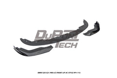 BMW 3 Series M340i 330i (With M-Package Bumper, does not fit base model) G20 G21 Pre-LCI 2019 2020 2021 2022 with Aftermarket Parts - AC Style Front Lip ABS from DuPont Tech