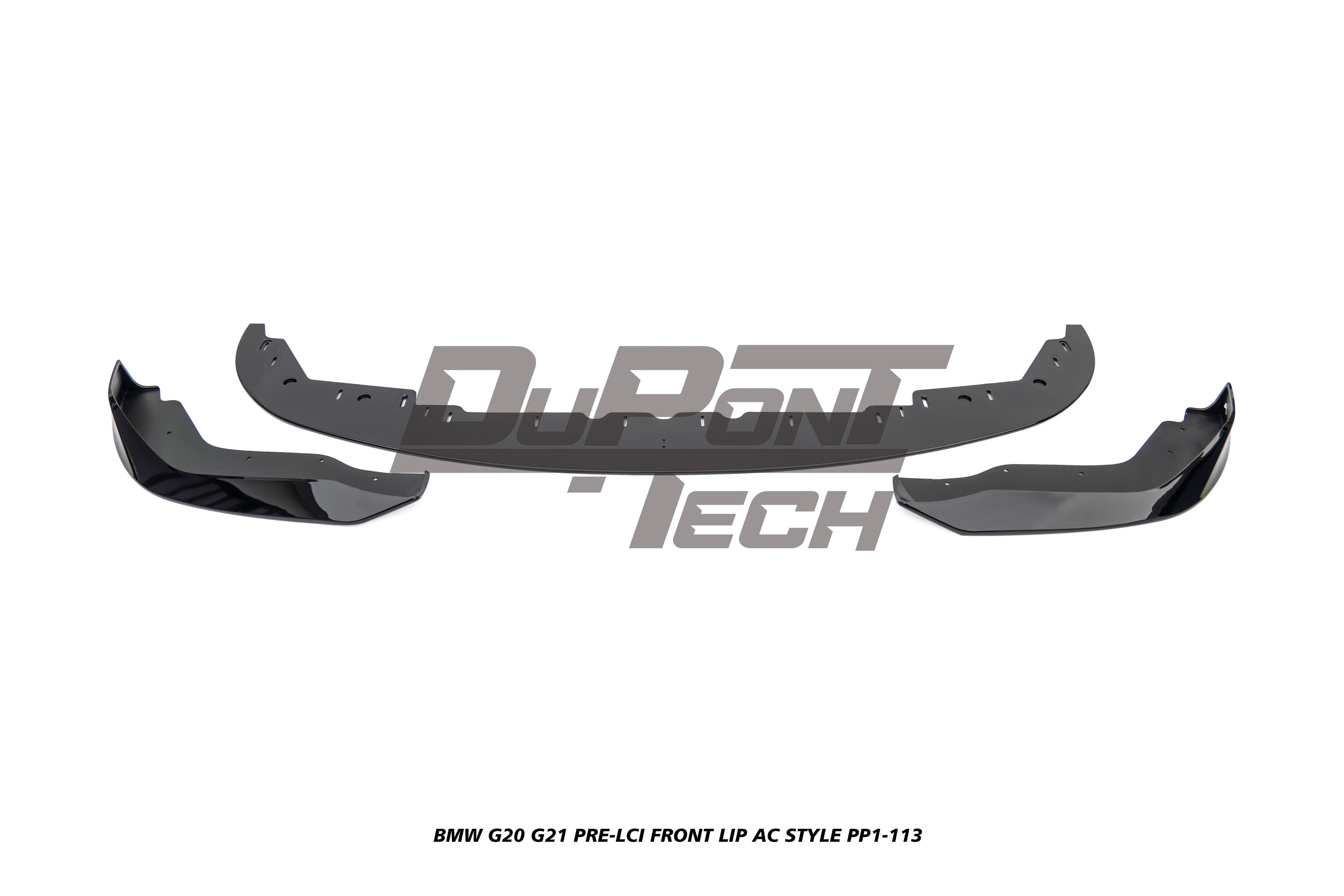 BMW 3 Series M340i 330i (With M-Package Bumper, does not fit base model) G20 G21 Pre-LCI 2019 2020 2021 2022 with Aftermarket Parts - AC Style Front Lip ABS from DuPont Tech