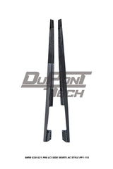 BMW 3 Series M340i 330i (with M-package rocker panel) G20 G21 Pre-LCI 2019 2020 2021 2022 with Aftermarket Parts - AC Style Side Skirts ABS from DuPont Tech
