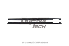 BMW 3 Series M340i 330i (with M-package rocker panel) G20 G21 Pre-LCI 2019 2020 2021 2022 with Aftermarket Parts - AC Style Side Skirts ABS from DuPont Tech