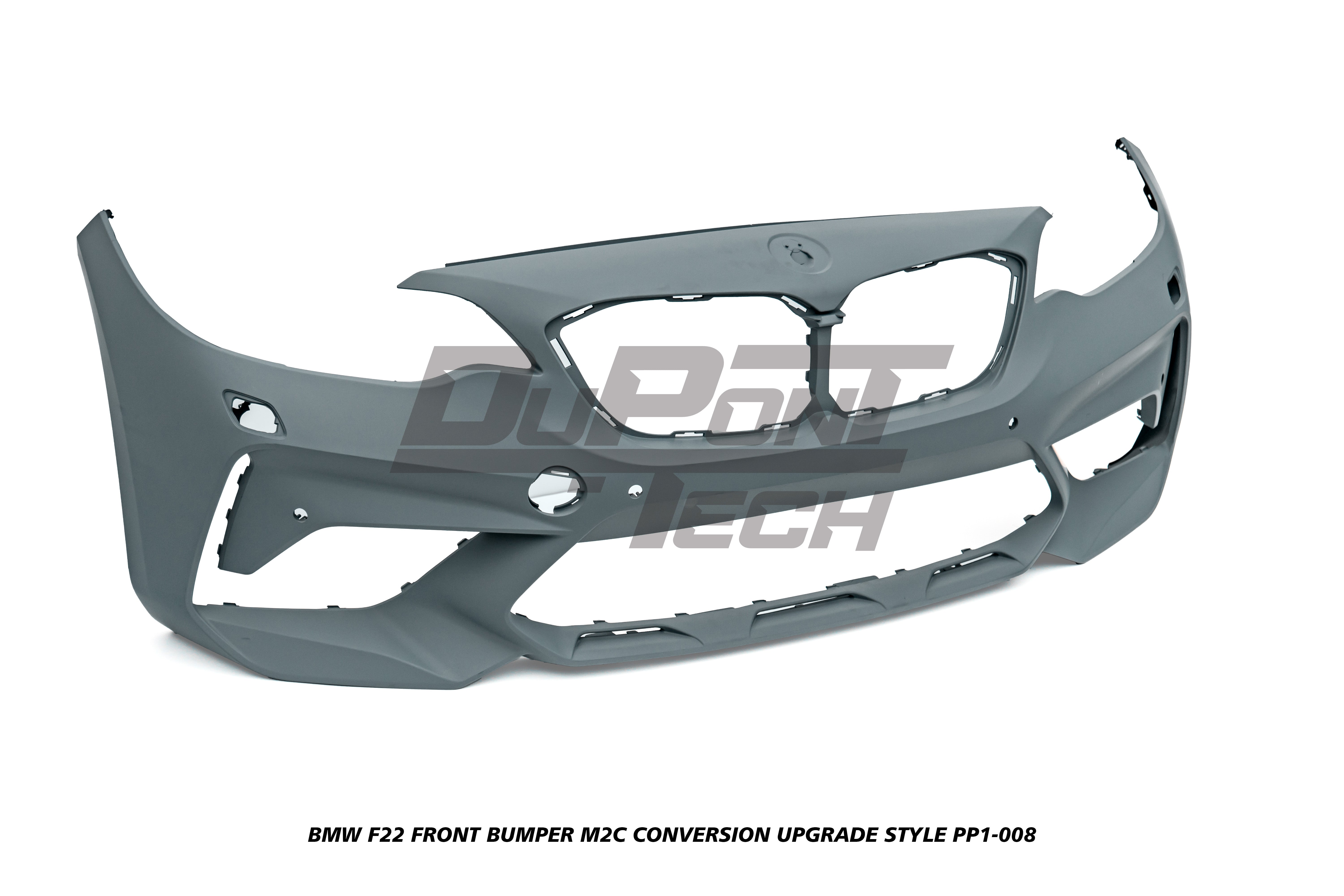 BMW 2 Series M240i M235i 230i 228i F22 2014 2015 2016 2017 2018 2019 2020 2021 with Aftermarket Parts - M2C Conversion Upgrade Style Front Bumper PP Polypropylene from DuPont Tech
