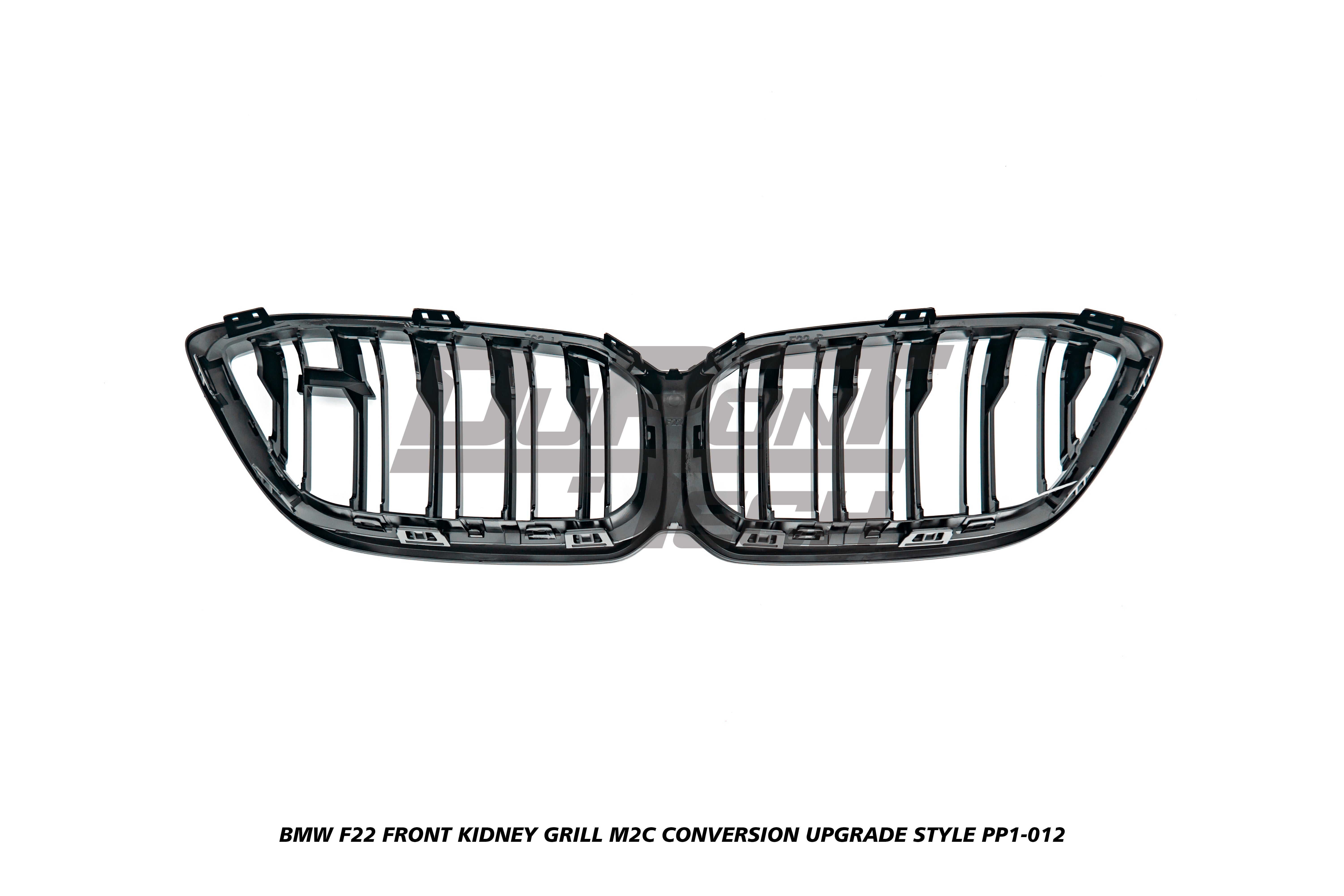 BMW 2 Series M240i M235i 230i 228i F22 2014 2015 2016 2017 2018 2019 2020 2021 with Aftermarket Parts - M2C Conversion Upgrade Style Front Kidney Grill ABS from DuPont Tech
