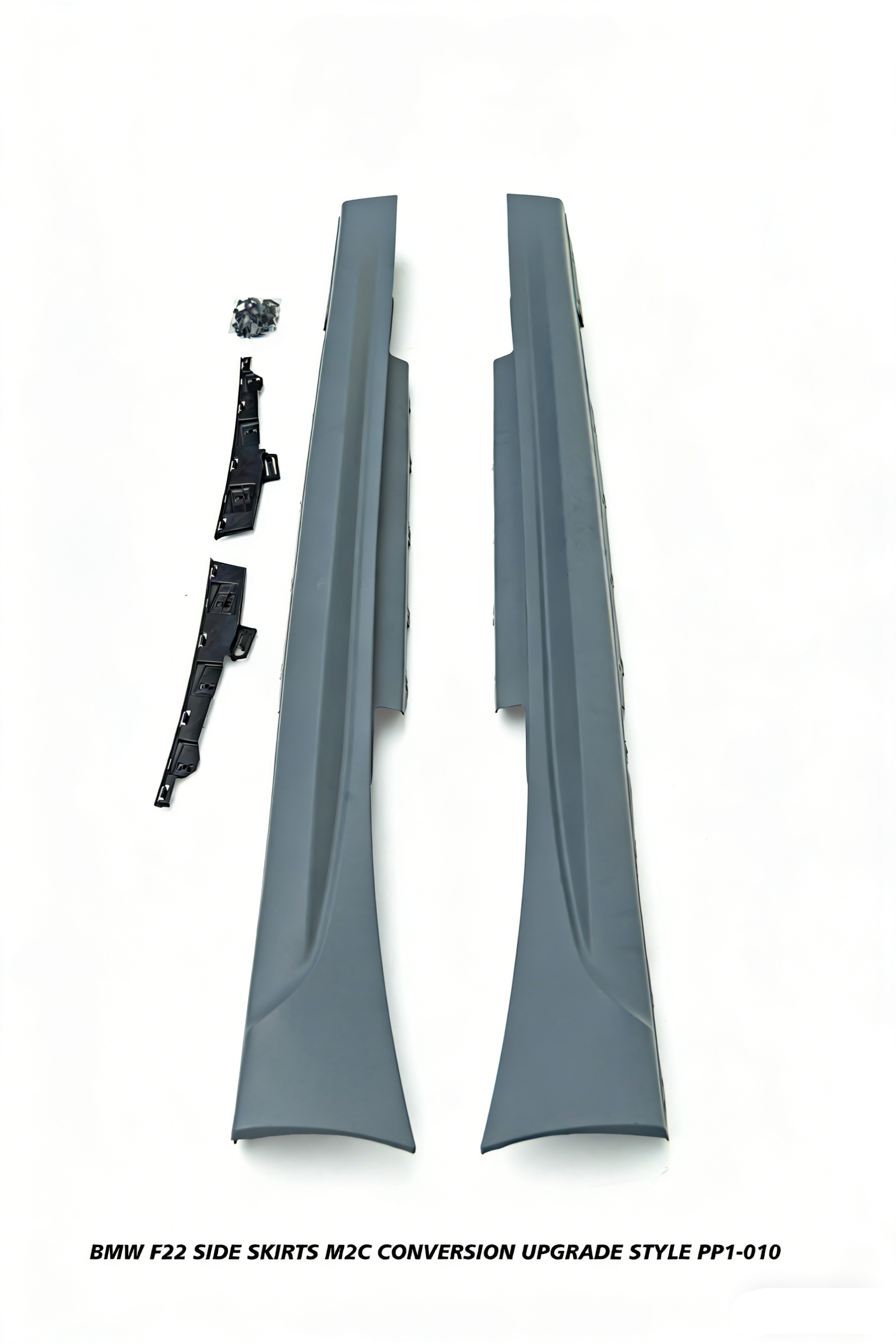BMW 2 Series M240i M235i 230i 228i F22 2014 2015 2016 2017 2018 2019 2020 2021 with Aftermarket Parts - M2C Conversion Upgrade Style Side Skirts PP Polypropylene from DuPont Tech
