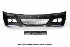 BMW 3 Series 330ci 325ci 320ci E46 1999 2000 2001 2002 2003 2004 2005 with Aftermarket Parts - M3 Conversion Upgrade Style Front Bumper & Fog Light PP Polypropylene from DuPont Tech
