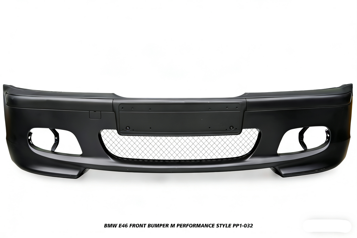 BMW 3 Series 330ci 325ci 320ci E46 1999 2000 2001 2002 2003 2004 2005 with Aftermarket Parts - M Performance Style Front Bumper & Fog Light PP Polypropylene from DuPont Tech
