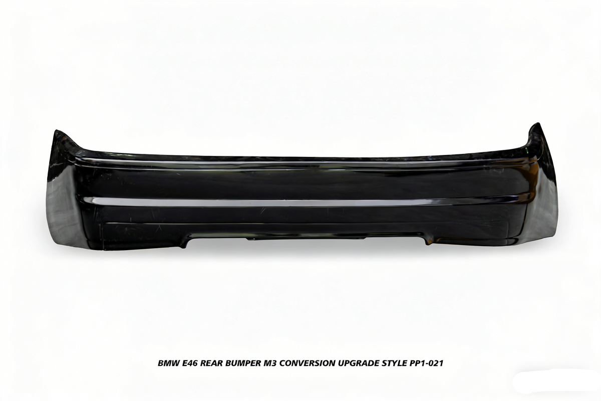 BMW 3 Series 330ci 325ci 320ci E46 1999 2000 2001 2002 2003 2004 2005 with Aftermarket Parts - M3 Conversion Upgrade Style Rear Bumper PP Polypropylene from DuPont Tech
