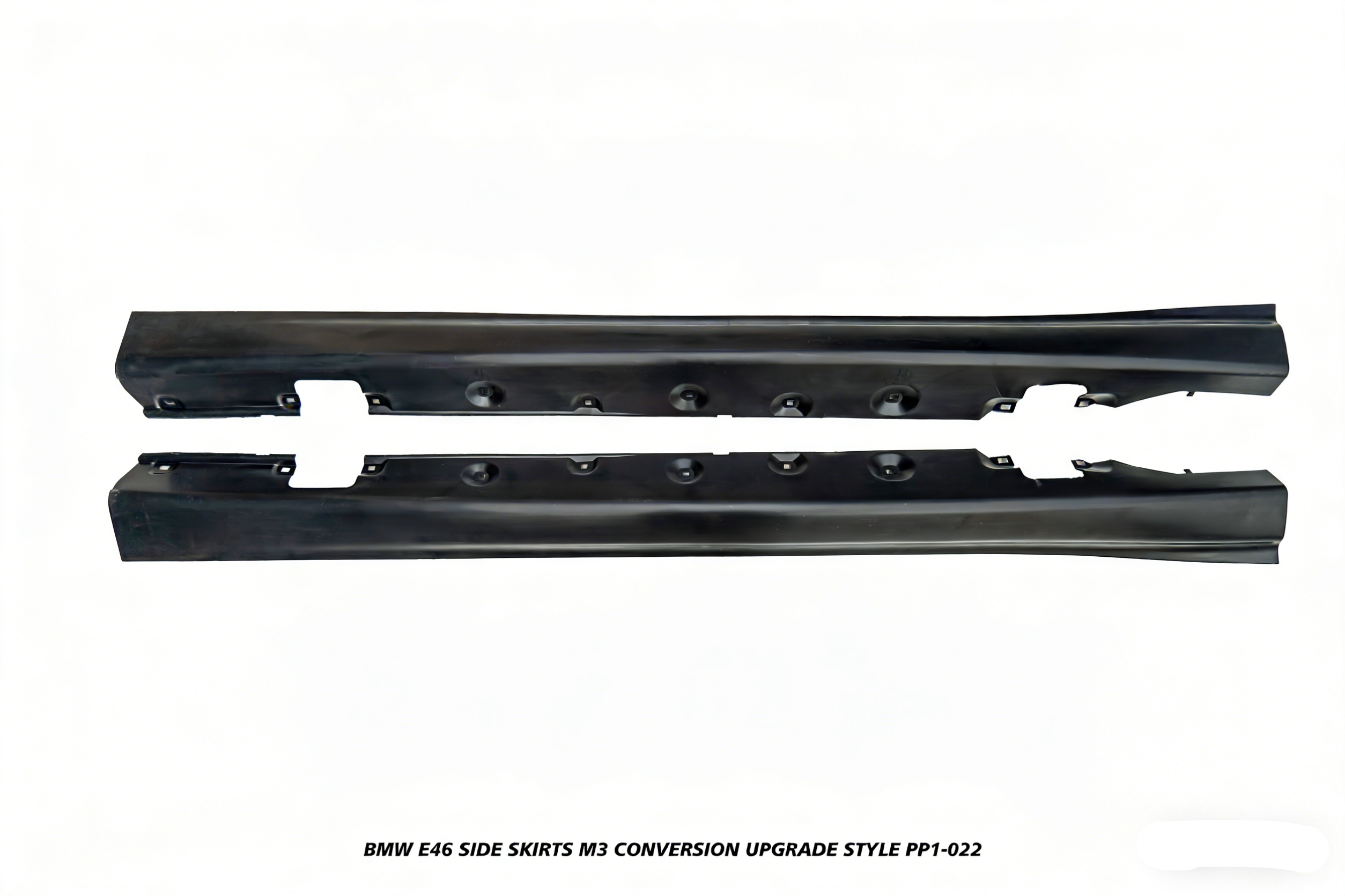 BMW 3 Series 330ci 325ci 320ci E46 1999 2000 2001 2002 2003 2004 2005 with Aftermarket Parts - M3 Conversion Upgrade Style Side Skirts PP Polypropylene from DuPont Tech
