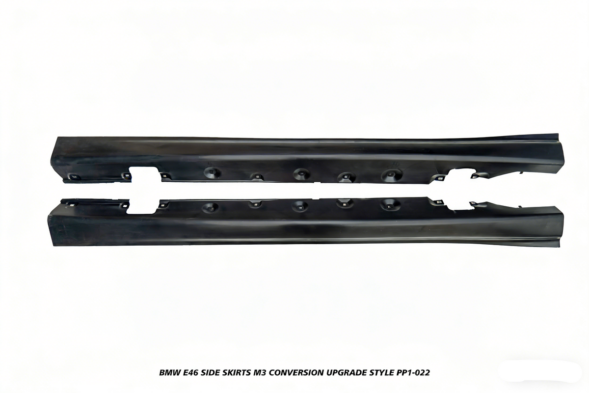 BMW 3 Series 330ci 325ci 320ci E46 1999 2000 2001 2002 2003 2004 2005 with Aftermarket Parts - M3 Conversion Upgrade Style Side Skirts PP Polypropylene from DuPont Tech
