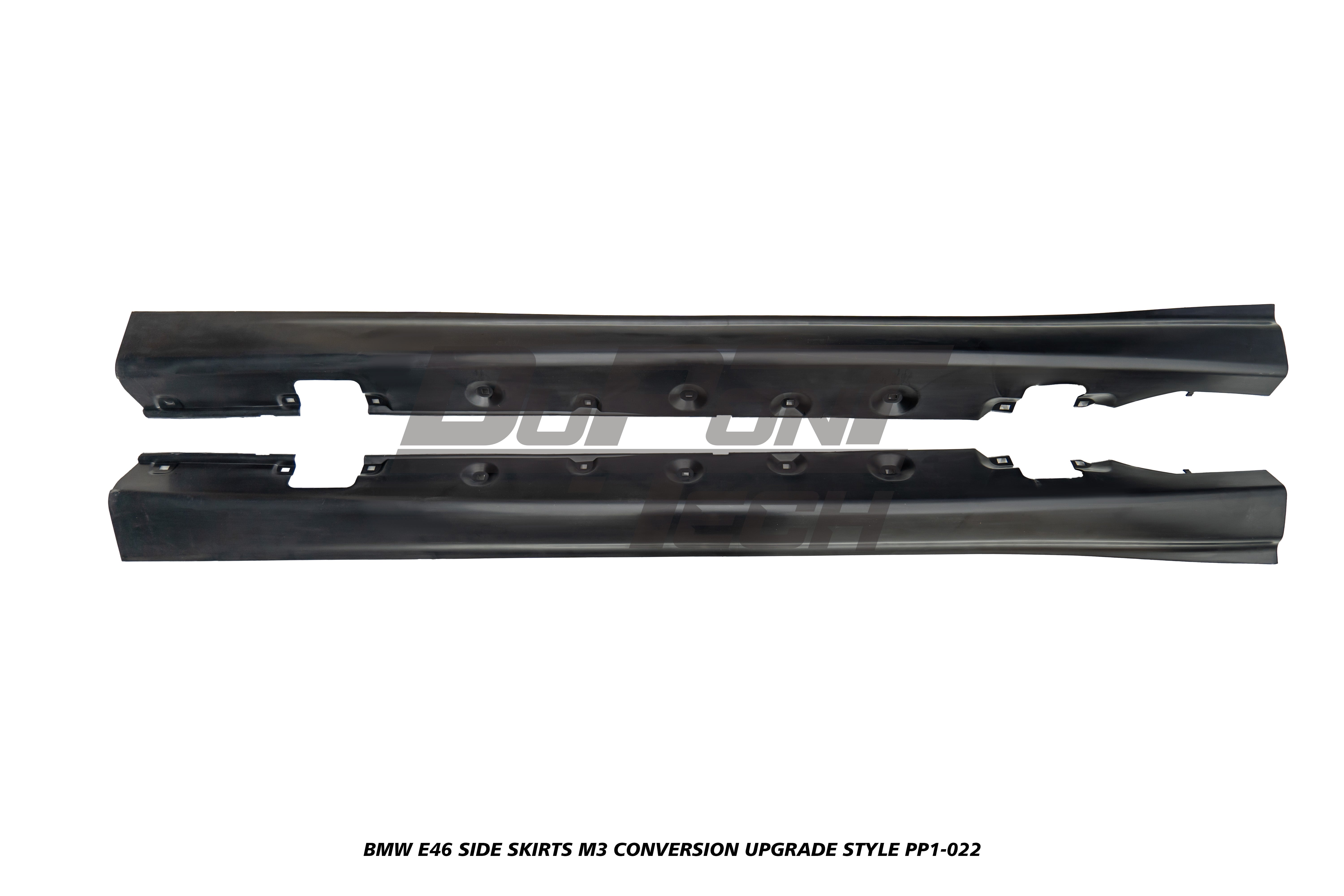 BMW 3 Series 330ci 325ci 320ci E46 1999 2000 2001 2002 2003 2004 2005 with Aftermarket Parts - M3 Conversion Upgrade Style Side Skirts PP Polypropylene from DuPont Tech
