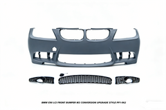 BMW 3 Series E90 LCI 2009 2010 2011 with Aftermarket Parts - M3 Conversion Upgrade Style Front Bumper & Fog Light PP Polypropylene from DuPont Tech
