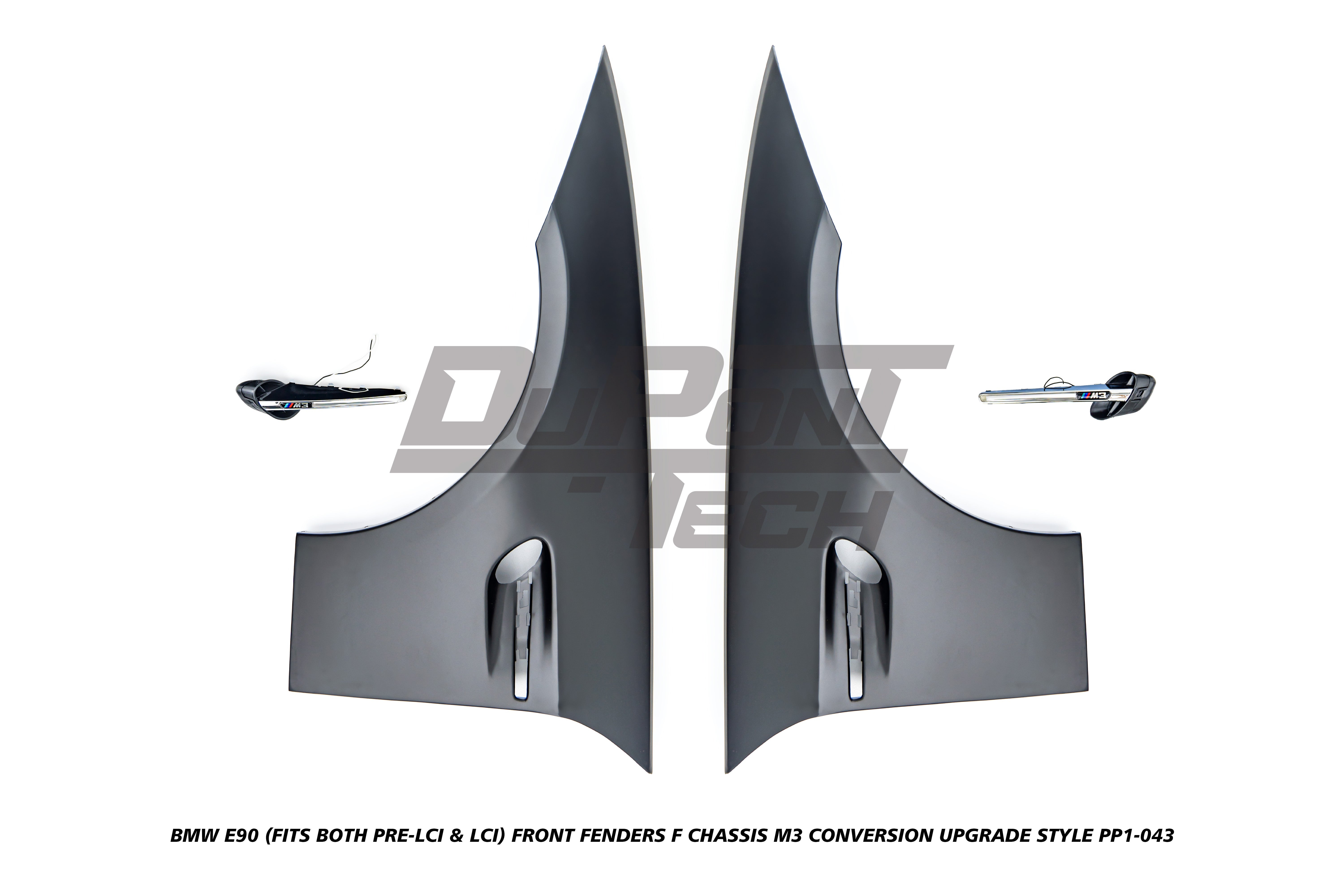 BMW 3 Series E90 LCI 2009 2010 2011 with Aftermarket Parts - F Chassis M3 Conversion Upgrade Style Full kit PP Polypropylene/ABS/Metal/Stainless Steel from DuPont Tech
