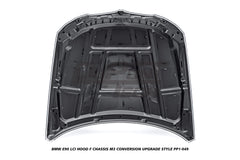 BMW 3 Series E90 LCI 2009 2010 2011 with Aftermarket Parts - F Chassis M3 Conversion Upgrade Style Hood Metal from DuPont Tech
