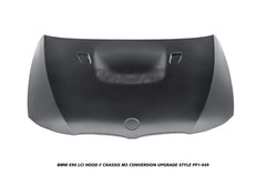 BMW 3 Series E90 LCI 2009 2010 2011 with Aftermarket Parts - F Chassis M3 Conversion Upgrade Style Hood Metal from DuPont Tech
