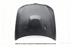 BMW 3 Series E90 LCI 2009 2010 2011 with Aftermarket Parts - F Chassis M3 Conversion Upgrade Style Hood Metal from DuPont Tech
