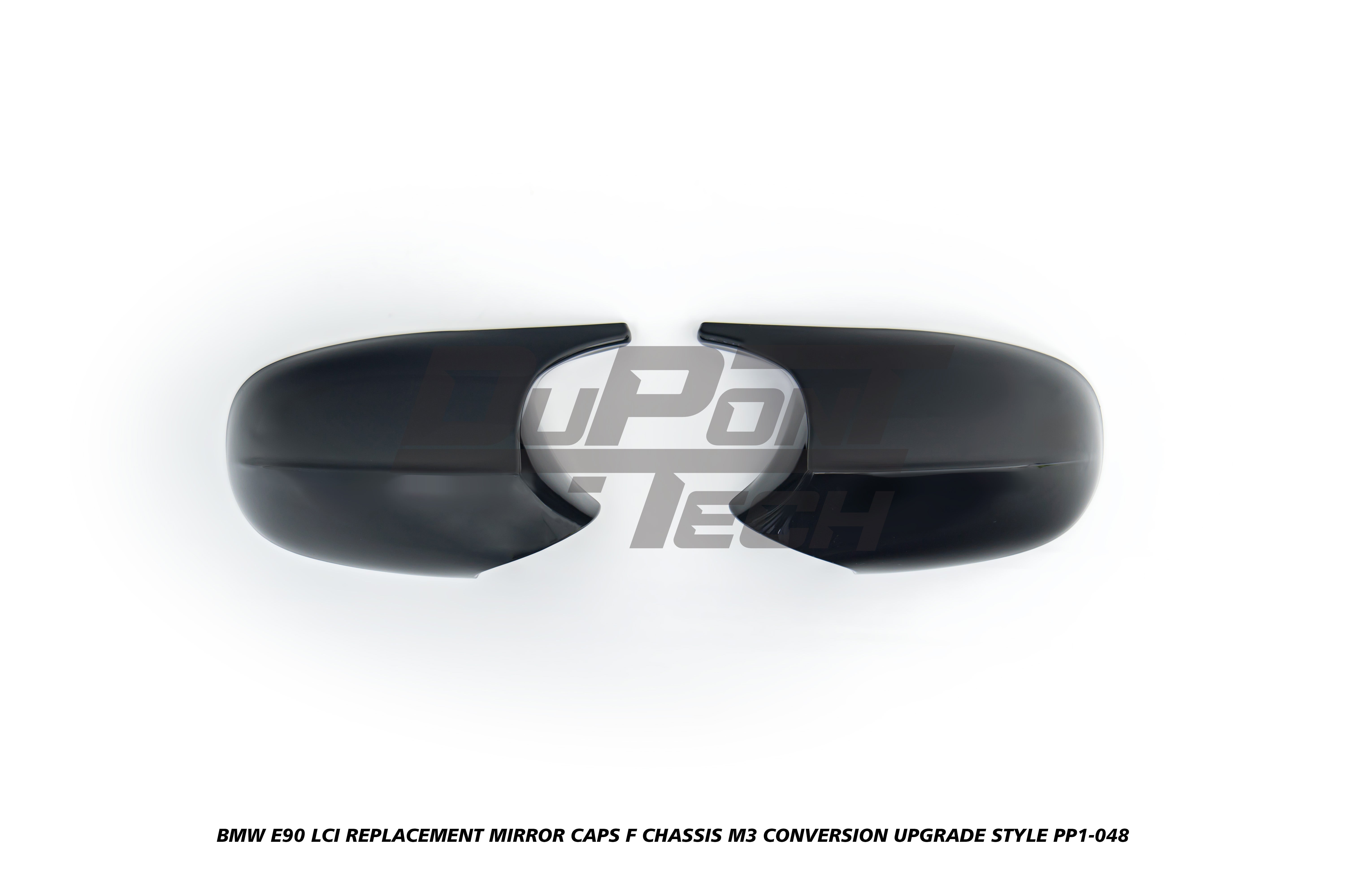 BMW 3 Series E90 LCI (Left Hand Drive Only) 2009 2010 2011 with Aftermarket Parts - F Chassis M3 Conversion Upgrade Style Replacement Mirror Caps ABS from DuPont Tech
