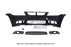BMW 3 Series E90 Pre-LCI 2006 2007 2008 with Aftermarket Parts - M3 Conversion Upgrade Style Front Bumper and Grill & Fog Light PP Polypropylene/ABS from DuPont Tech
