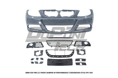 BMW 3 Series E90 Pre-LCI 2006 2007 2008 with Aftermarket Parts - M Performance Conversion Style Front Bumper & Fog Light PP Polypropylene from DuPont Tech
