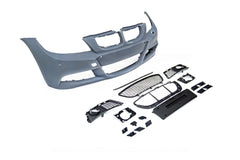 BMW 3 Series E90 Pre-LCI 2006 2007 2008 with Aftermarket Parts - M Performance Conversion Style Front Bumper & Fog Light PP Polypropylene from DuPont Tech
