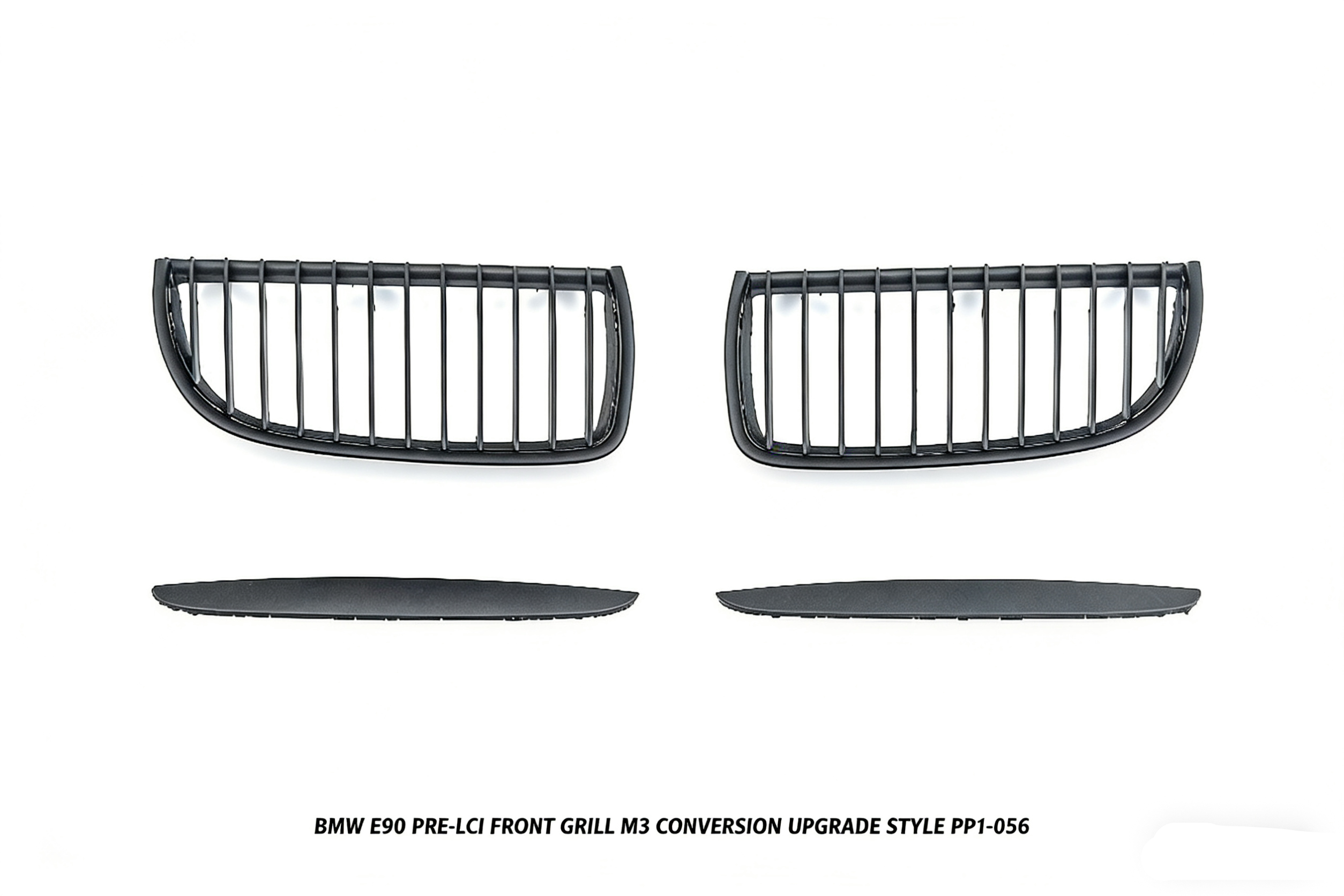 BMW 3 Series E90 Pre-LCI 2006 2007 2008 with Aftermarket Parts - M3 Conversion Upgrade Style Front Kidney Grill ABS from DuPont Tech