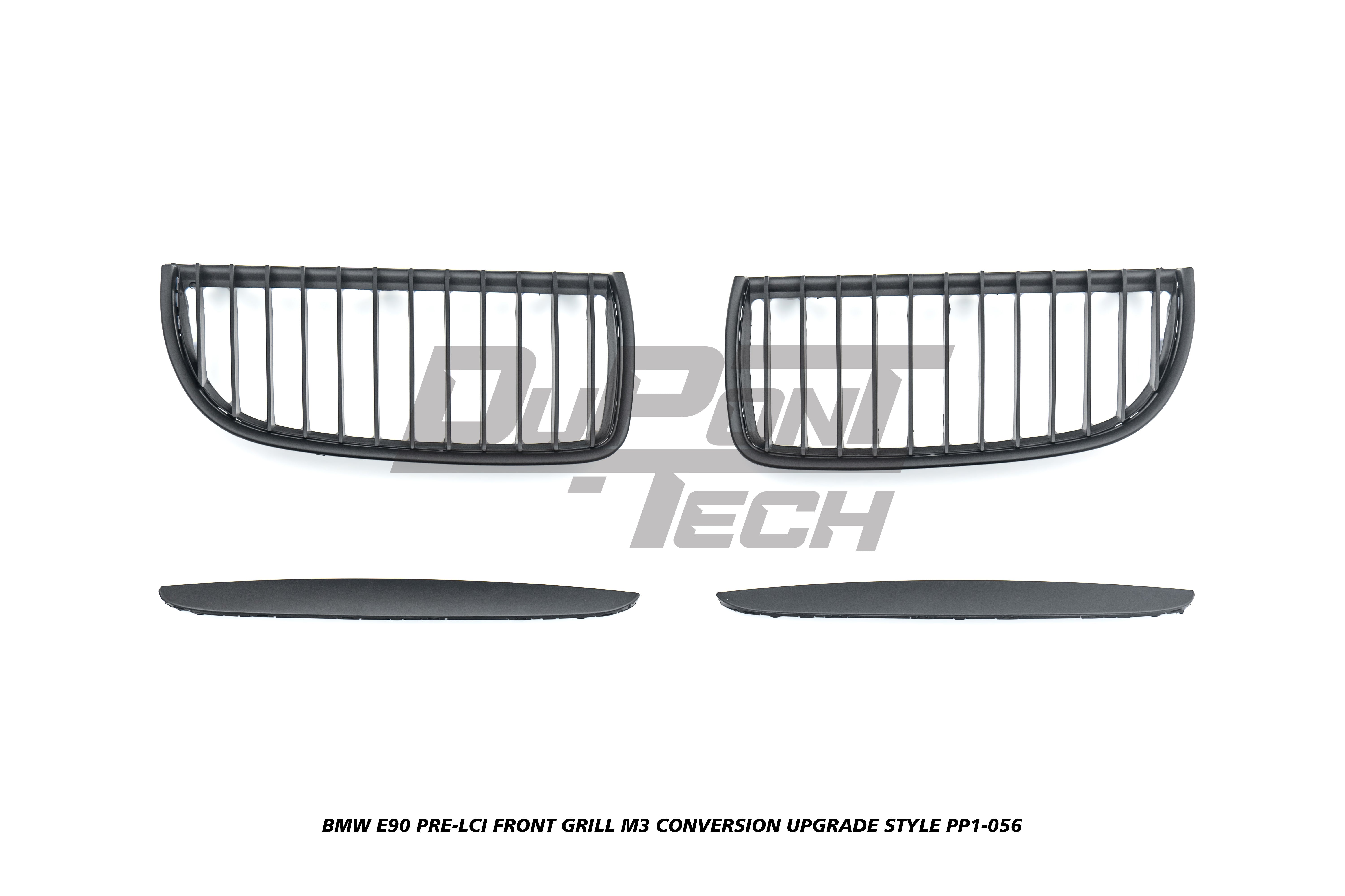 BMW 3 Series E90 Pre-LCI 2006 2007 2008 with Aftermarket Parts - M3 Conversion Upgrade Style Front Kidney Grill ABS from DuPont Tech