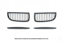 BMW 3 Series E90 Pre-LCI 2006 2007 2008 with Aftermarket Parts - M3 Conversion Upgrade Style Front Kidney Grill ABS from DuPont Tech