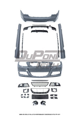 BMW 3 Series E90 Pre-LCI 2006 2007 2008 with Aftermarket Parts - M Performance Conversion Style Full kit PP Polypropylene from DuPont Tech
