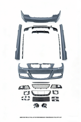 BMW 3 Series E90 Pre-LCI 2006 2007 2008 with Aftermarket Parts - M Performance Conversion Style Full kit PP Polypropylene from DuPont Tech
