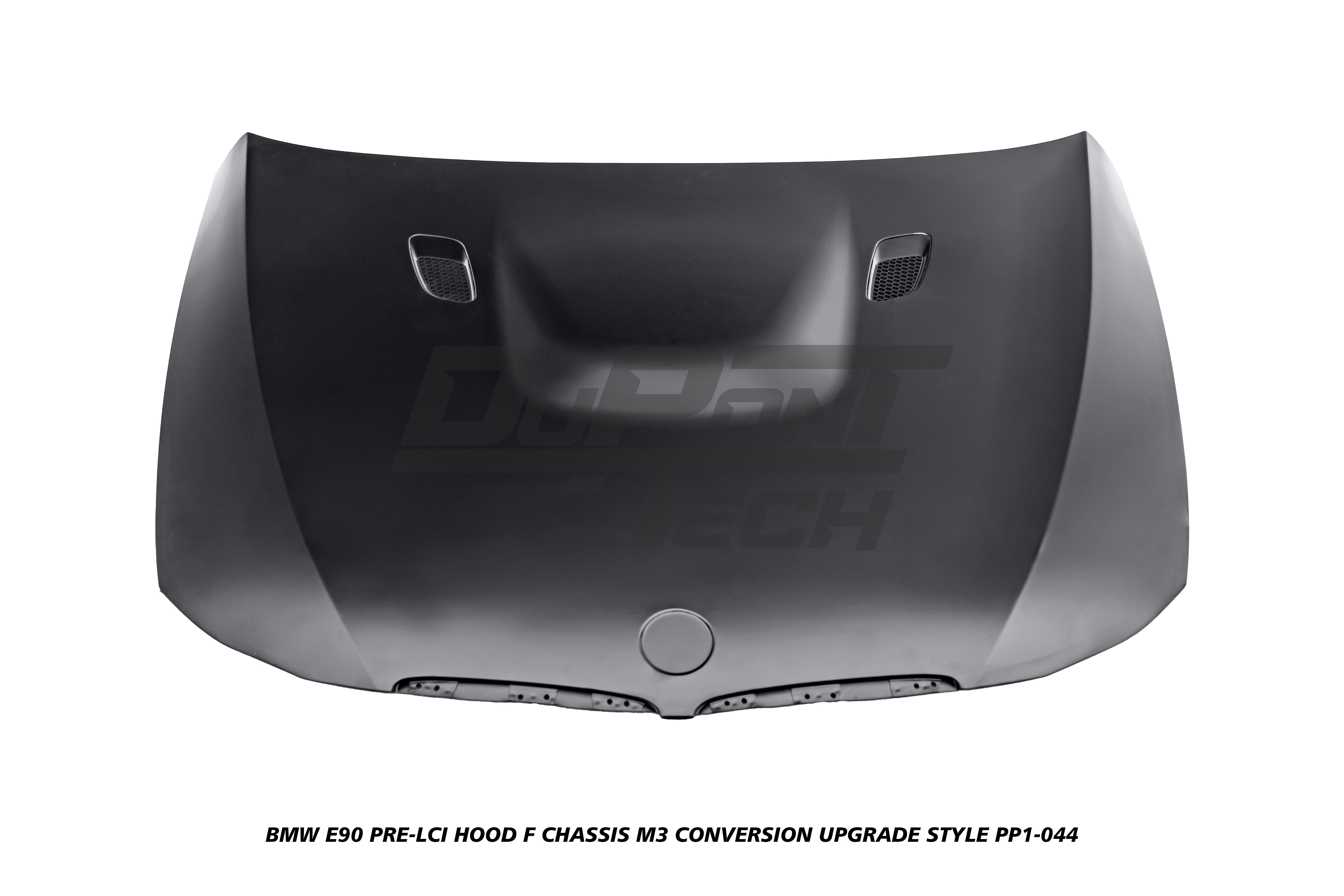 BMW 3 Series E90 Pre-LCI 2006 2007 2008 with Aftermarket Parts - F Chassis M3 Conversion Upgrade Style Hood Metal from DuPont Tech
