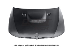 BMW 3 Series E90 Pre-LCI 2006 2007 2008 with Aftermarket Parts - F Chassis M3 Conversion Upgrade Style Hood Metal from DuPont Tech
