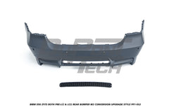 BMW 3 Series E90 (Fits Both Pre-LCI & LCI) 2006 2007 2008 2009 2010 2011 with Aftermarket Parts - M3 Conversion Upgrade Style Rear Bumper PP Polypropylene from DuPont Tech
