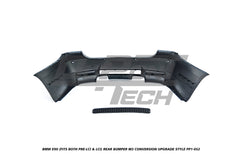 BMW 3 Series E90 (Fits Both Pre-LCI & LCI) 2006 2007 2008 2009 2010 2011 with Aftermarket Parts - M3 Conversion Upgrade Style Rear Bumper PP Polypropylene from DuPont Tech
