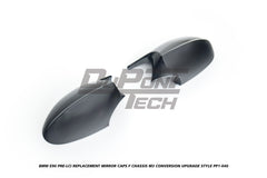 BMW 3 Series E90 Pre-LCI (Left Hand Drive Only) 2006 2007 2008 with Aftermarket Parts - F Chassis M3 Conversion Upgrade Style Replacement Mirror Caps ABS from DuPont Tech
