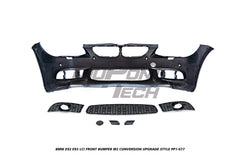 BMW 3 Series E92 E93 LCI 2010 2011 2012 2013 with Aftermarket Parts - M3 Conversion Upgrade Style Front Bumper & Fog Light PP Polypropylene from DuPont Tech

