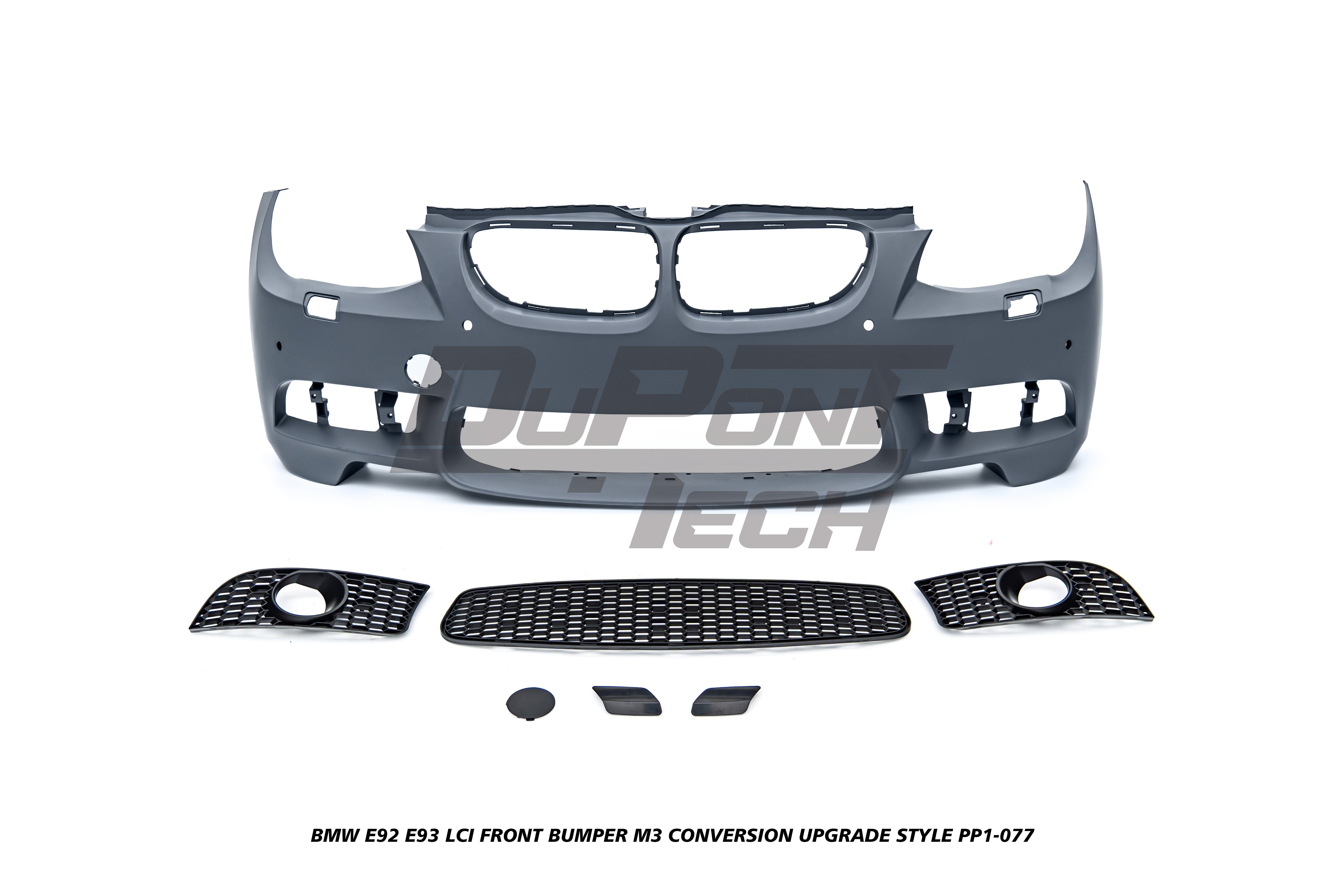 BMW 3 Series E92 E93 LCI 2010 2011 2012 2013 with Aftermarket Parts - M3 Conversion Upgrade Style Full kit PP Polypropylene from DuPont Tech

