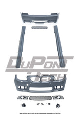 BMW 3 Series E92 E93 Pre-LCI 2006 2007 2008 2009 with Aftermarket Parts - M3 Conversion Upgrade Style Full kit PP Polypropylene from DuPont Tech
